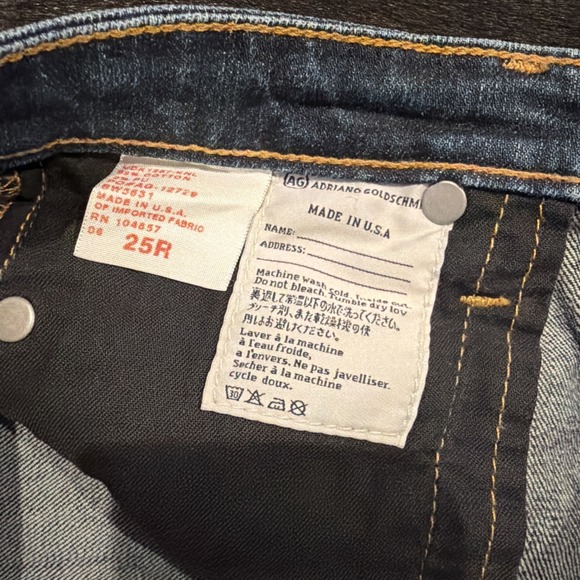 AG Adriano Goldschmied The Angelina Petite Bootcut Jeans Dark Wash Size 25R - Picture 4 of 5